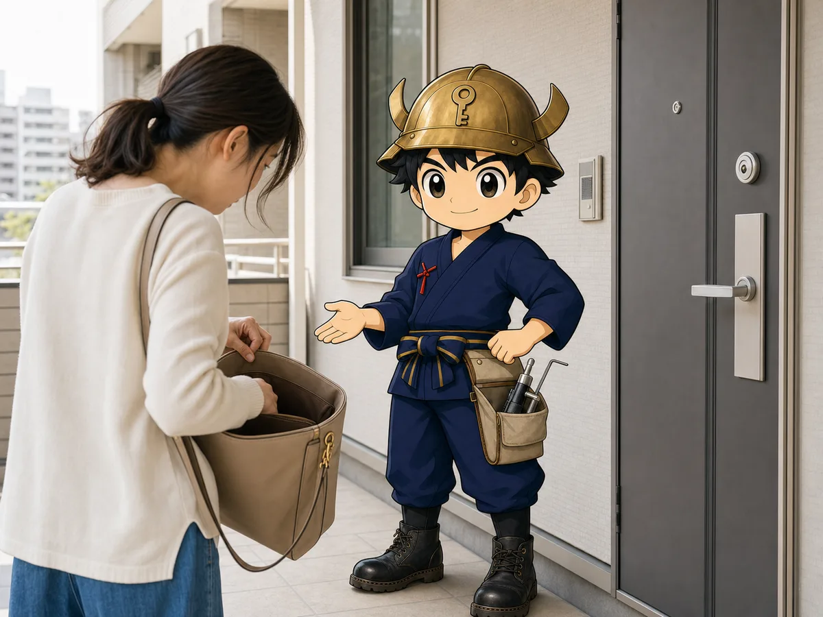 玄関の鍵を失くした